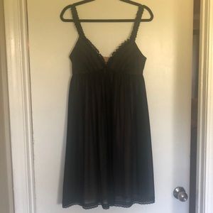 Beautiful London Times Black W/Lace Babydoll Dress